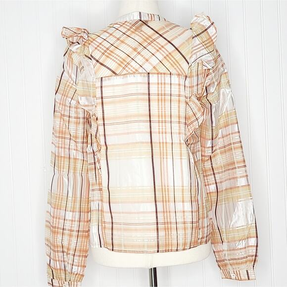 Anthropology Current Air Polly ruffled blouse NWT - Picture 5 of 5